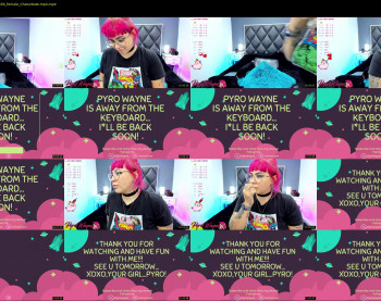 pyrowayne — 31 minute Chaturbate female camgirl rip, 1080p, Oct 12, 2021
