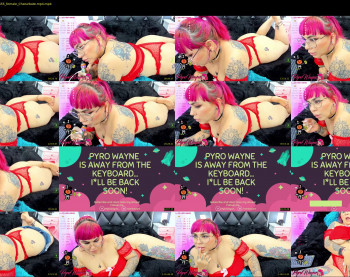 pyrowayne — 75 minute Chaturbate female camgirl rip, 1080p, Oct 24, 2021