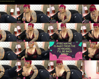 pyrowayne — 73 minute Chaturbate female camgirl rip, 1080p, Oct 28, 2021